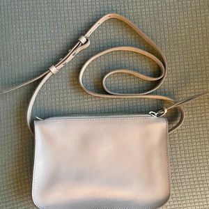 Authentic Madewell The Simple Crossbody Leather Bag, Violet Dusk